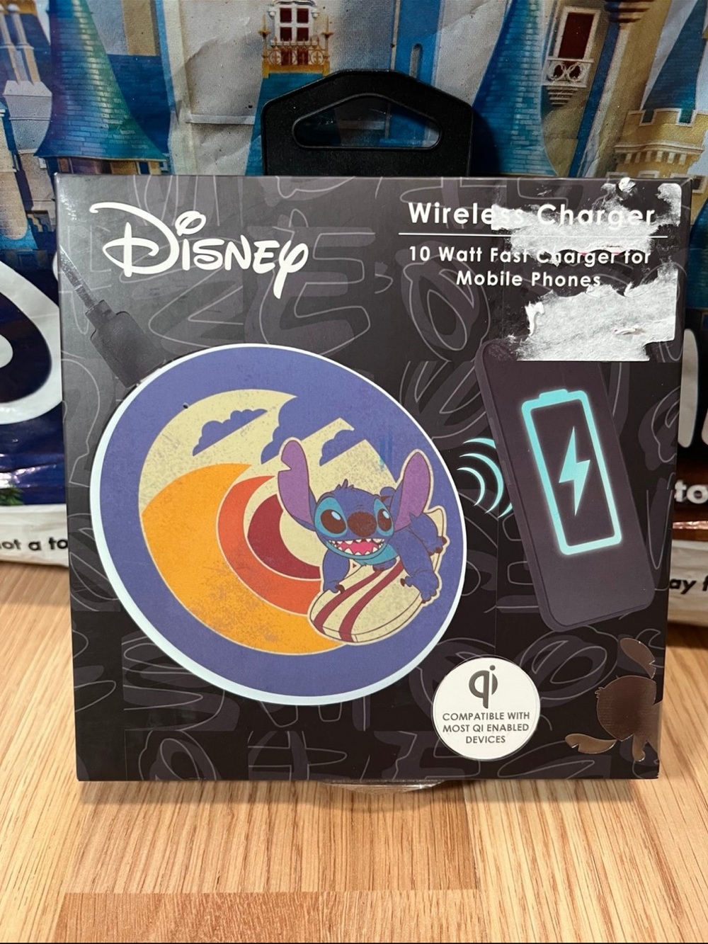 Disney Stitch Wireless Charger New in Box